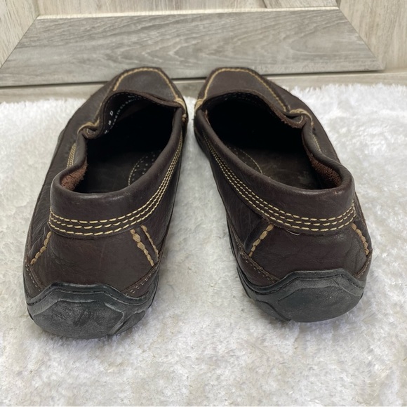 LL Bean Men's VIBRAM Pebble Grain Leather Driving Moccasin Loafers 8.5 - Picture 8 of 10